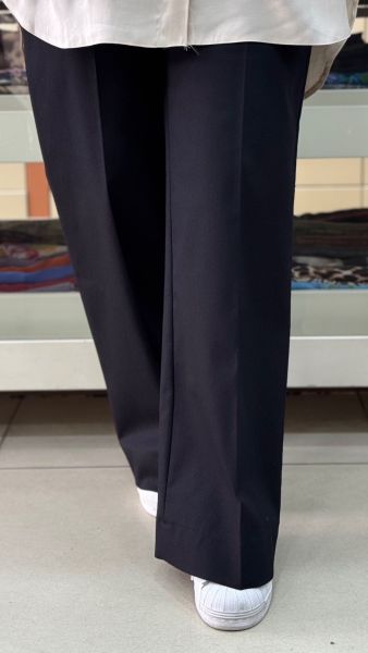 Kanvas Bol Paça Pantolon Siyah/15738