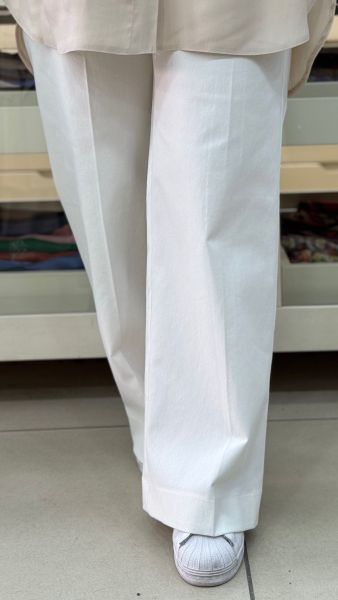 Kanvas Bol Paça Pantolon Ekru/15738