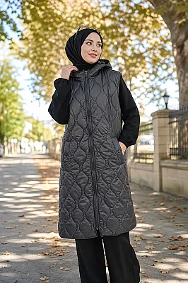Puane - Kapitone Yelek Siyah/15275 