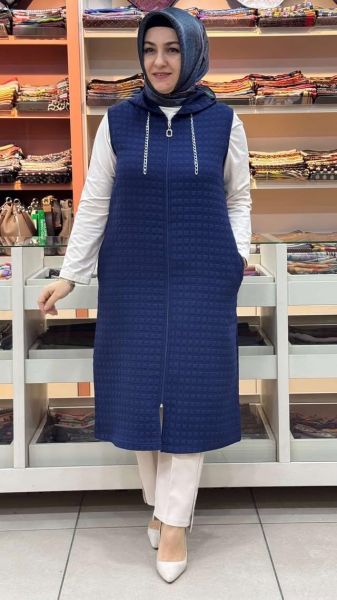 Kapşunlu Yelek Lacivert/257780