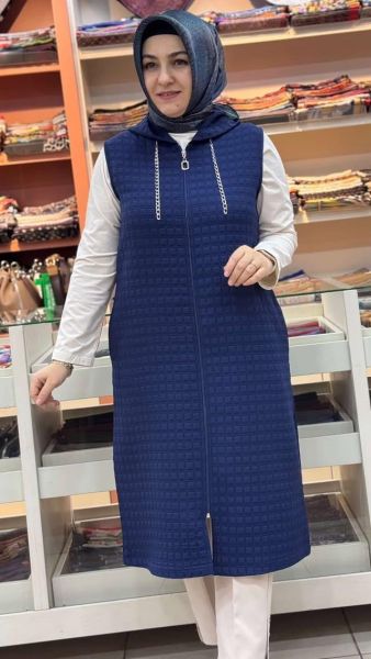 Kapşunlu Yelek Lacivert/257780