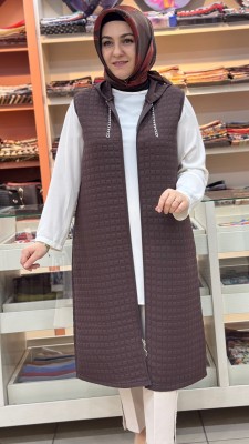 Kapşunlu Yelek Acı Kahve/257780 - Thumbnail