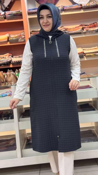 Kapşunlu Yelek Siyah/257780