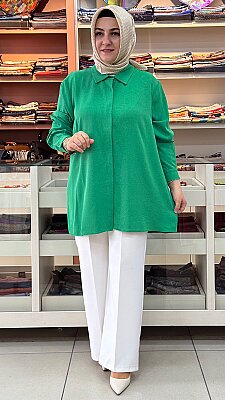 Gaze - Kendinden Desenli Basic Tunik Benetton/4214
