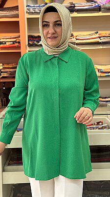 Kendinden Desenli Basic Tunik Benetton/4214 - Thumbnail