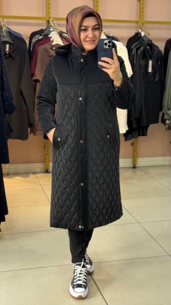 Kesikli Kapitone Kap Siyah/92431