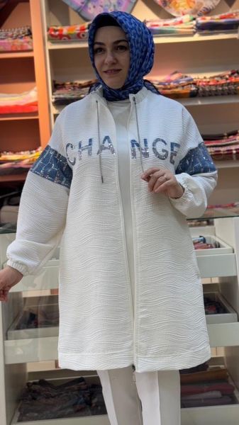 Kolu Pul Detaylı Kap Ekru/7021