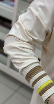 Kolu Simli Ribanalı Tunik Bej/30671 - Thumbnail