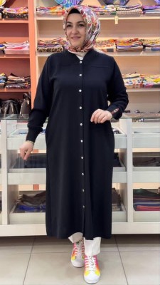 Veka - Kolu Ve Sırtı İşlemeli Basıc Kap Siyah/2542