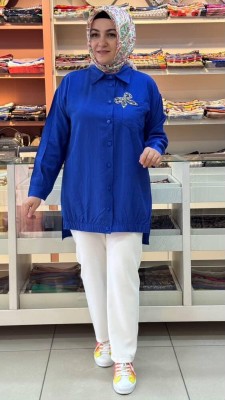  - Kurdela Detaylı Tunik Saks/7457