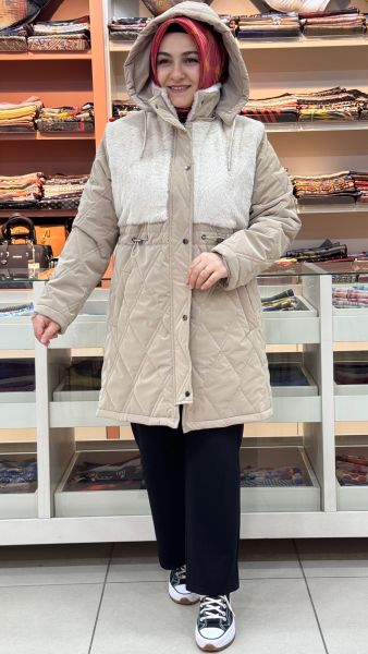 Kürk Detaylı Mont Taş/6207