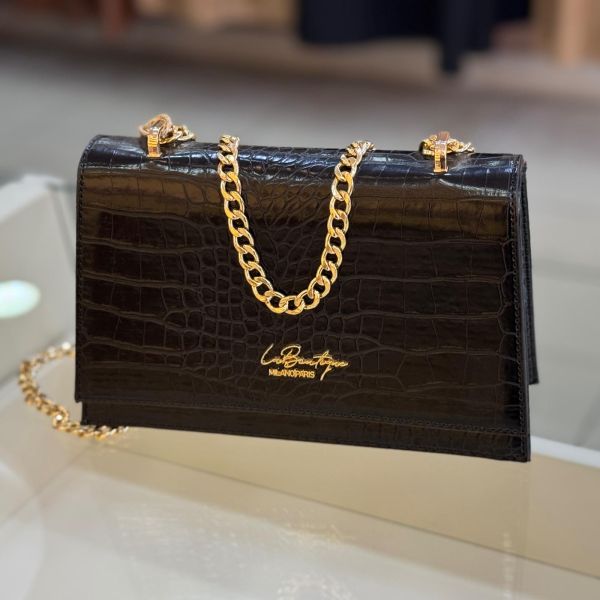La Boutique Çanta Kroko Siyah/7059
