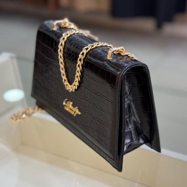 La Boutique Çanta Kroko Siyah/7059