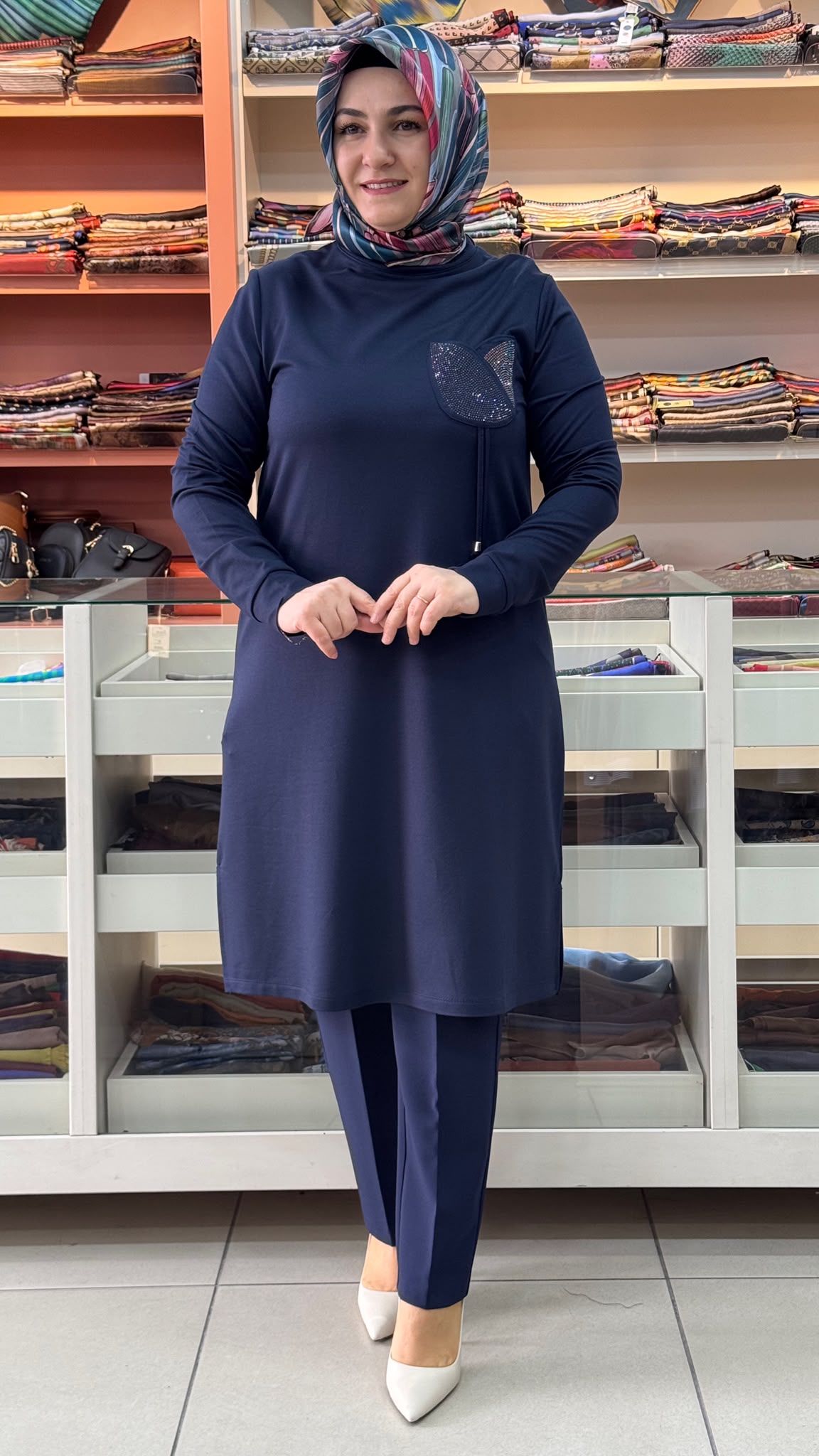 Kado - Lale Cepli Tunik Lacivert/268554 