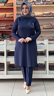 Kado - Lale Cepli Tunik Lacivert/268554 