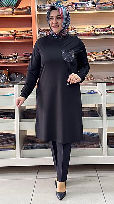 Kado - Lale Cepli Tunik Siyah/268554 