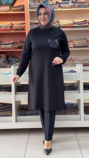 Lale Cepli Tunik Siyah/268554 
