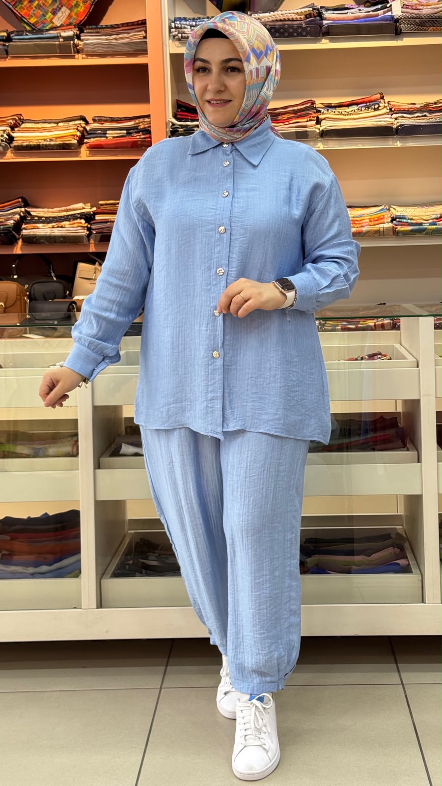 İnza Moda - Mihra Takım Bebe Mavi/1322