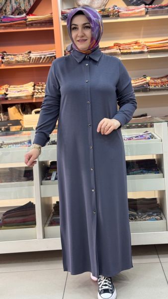 Oysho Uzun Basıc Tunik Antrasit/1105