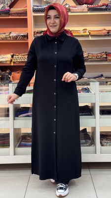 İnza Moda - Oysho Uzun Basıc Tunik Siyah/1105