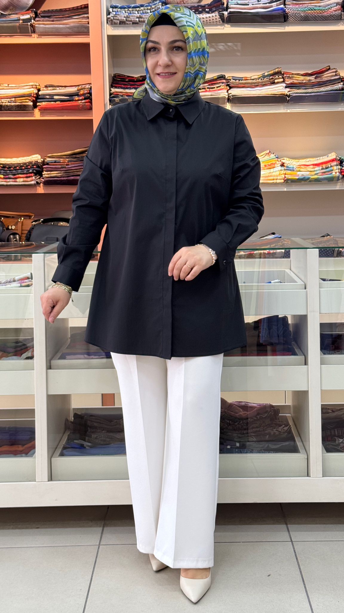 Gaze - Pamuklu Basic Tunik Siyah/4212 