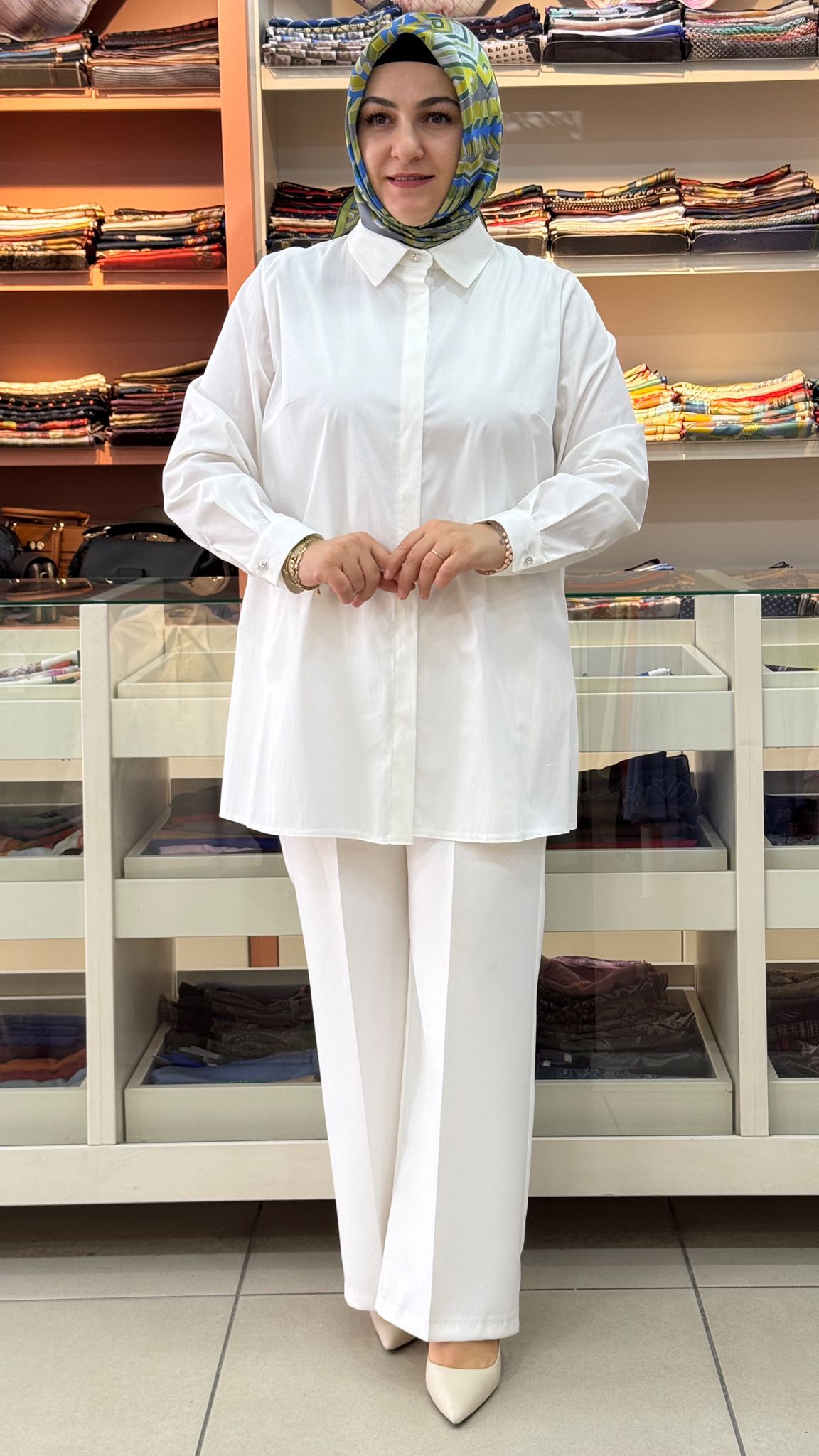 Gaze - Pamuklu Basic Tunik Ekru/4212 