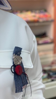 Piliseli Etekli Cep Detaylı Ceketli Takım Lacivert/7724 - Thumbnail