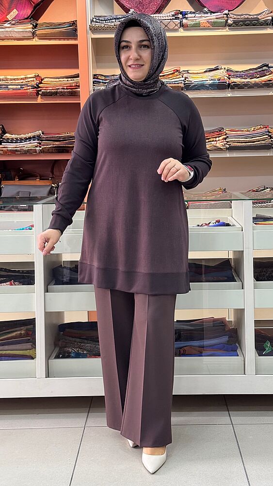 Reglan Kol Basic Tunik Kahve/268322 - 1