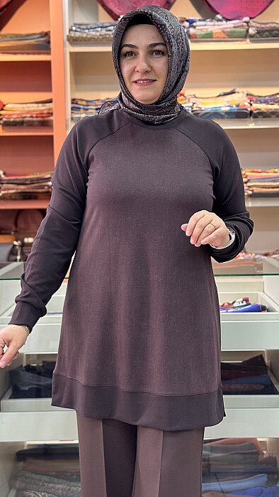 Reglan Kol Basic Tunik Kahve/268322  - 2