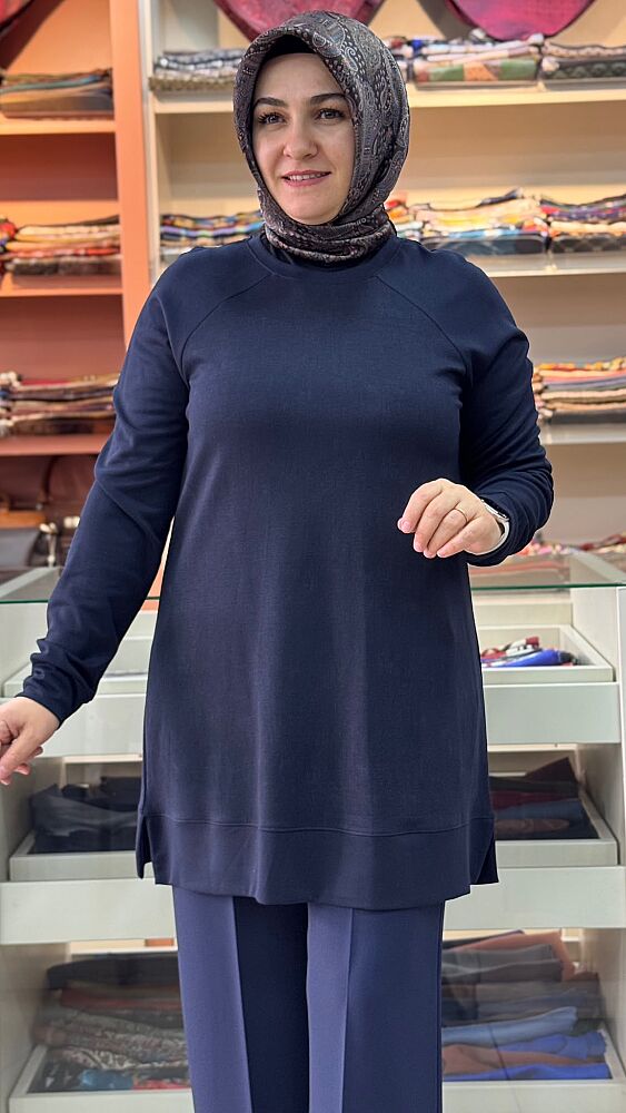 Reglan Kol Basic Tunik Lacivert/268322 - 2