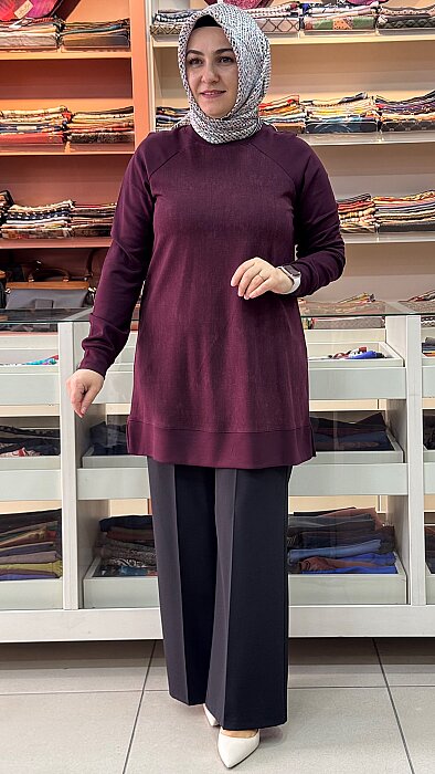 Reglan Kol Basic Tunik Bordo/268322