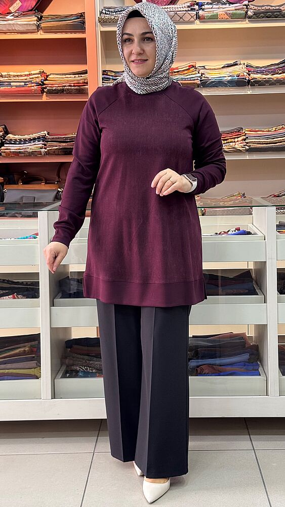 Reglan Kol Basic Tunik Bordo/268322 - 1