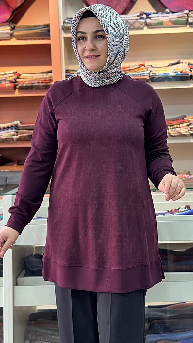 Reglan Kol Basic Tunik Bordo/268322 - 2