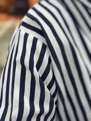 Simli Çizgili Tunik Lacivert/3311 - Thumbnail