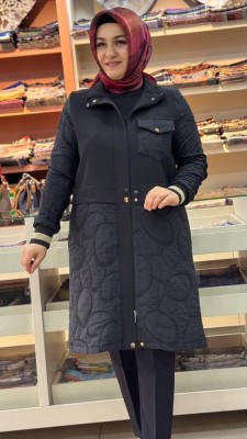 Simli Ribana Detaylı Kap Siyah/24466 - Thumbnail