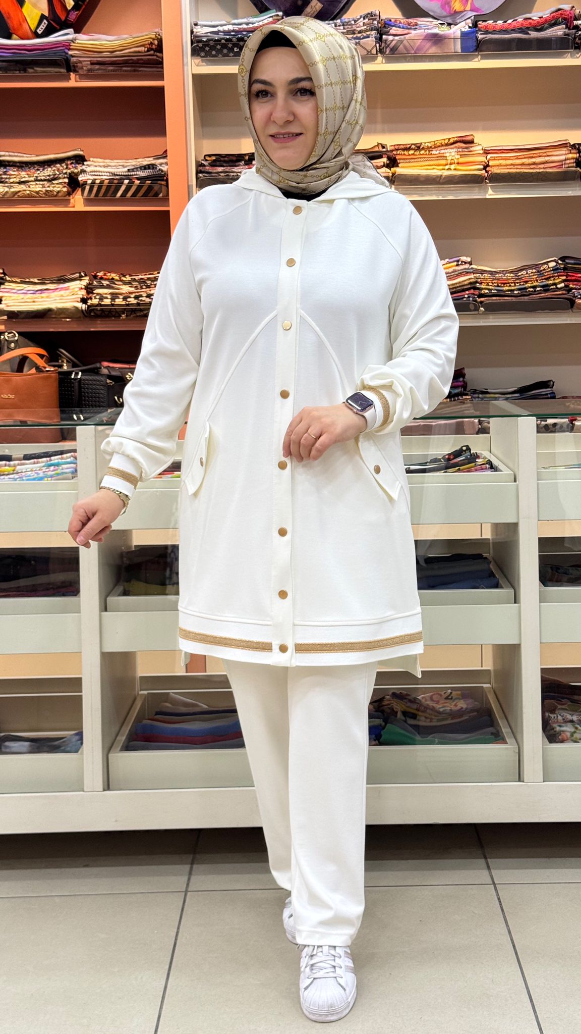 Gaze - Simli Ribanalı Oyşho Takım Ekru/6112