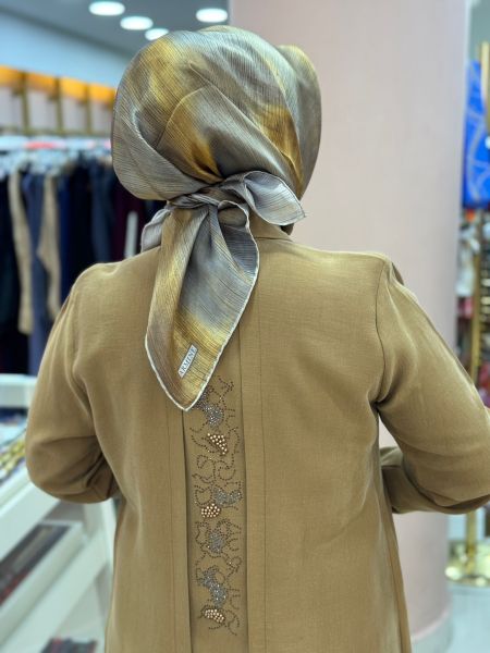 Sırtı Taşlı Tunik Hardal/1730