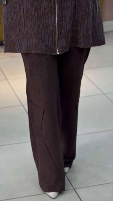 Esswap - Süet Pantolon Kahverengi/25723