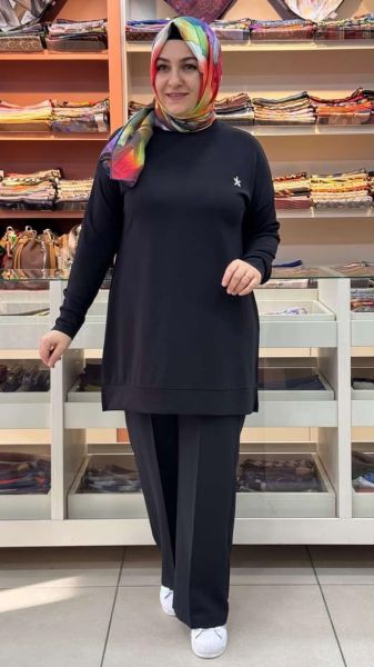 Taş Detaylı Tunik Siyah/257434