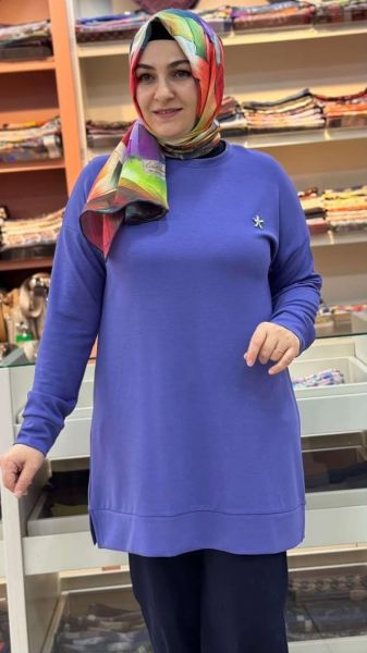 Taş Detaylı Tunik Lila/257434