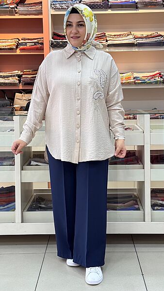 Taş İşlemeli Tunik Taş / 3946