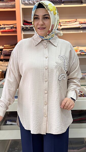Taş İşlemeli Tunik Taş / 3946