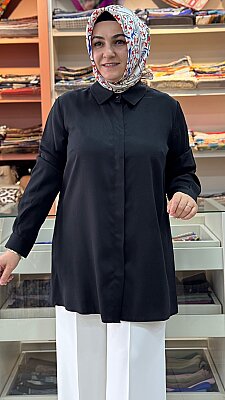 Tensel Basic Tunik Siyah/4213 - Thumbnail