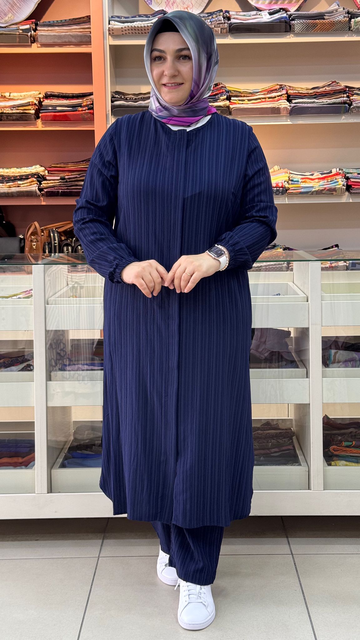 Butik Zade - Umre Takım Lacivert/3384 
