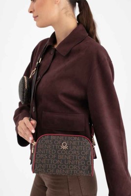 United Colors Of Benetton - United Colors Of Benetton Çapraz Çanta Kahve-Bordo/1639