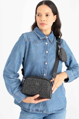 United Colors Of Benetton Çapraz Çanta Siyah/1639 - Thumbnail