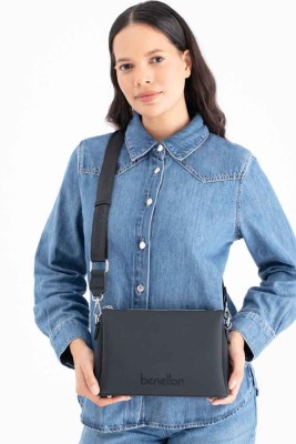 United Colors Of Benetton Çapraz Çanta Siyah/1671 - Thumbnail