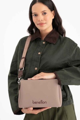 United Colors Of Benetton Çapraz Çanta Vizon-Kahve/BNT_1671 - Thumbnail