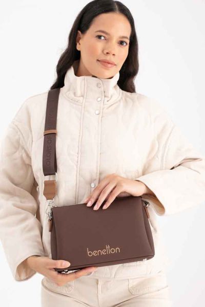 United Colors Of Benetton Çapraz Çanta Kahve-Camel/BNT_1671