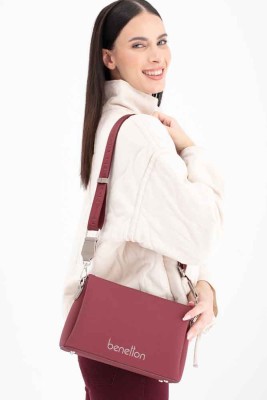 United Colors Of Benetton Çapraz Çanta Bordo - Koyu Taş/1671 - Thumbnail